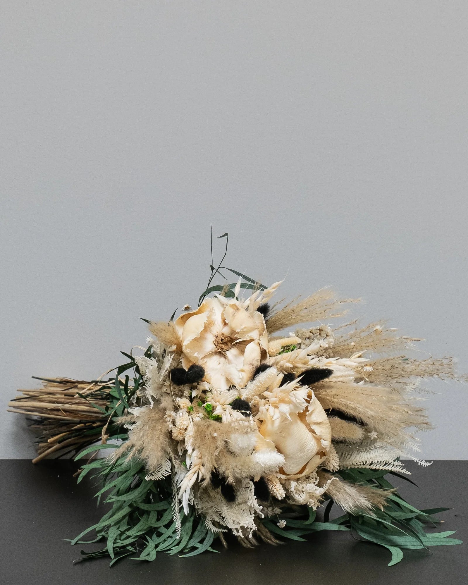 Inredningsinspiration och bröllopsdekor med exklusiv brudbukett Vinterdröm