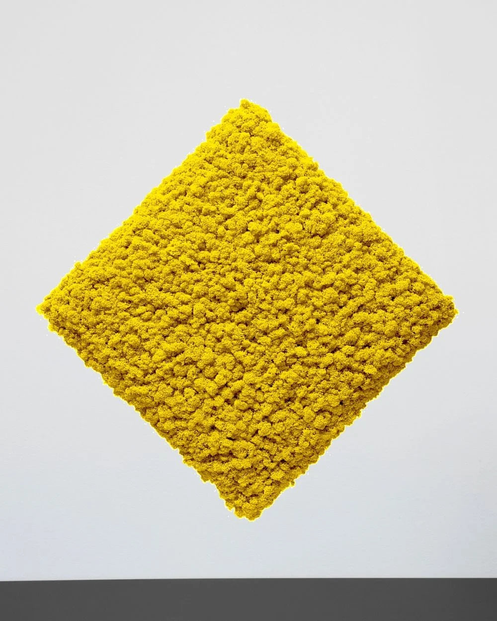 Mosspanel kvadrat i äkta renlav i Äpplegrön med kvadratisk form – 50 × 50 cm