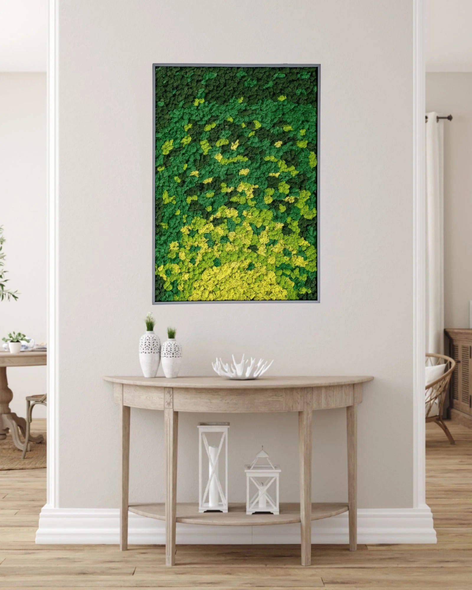 Kvadratisk mosstavla Vortex – mosstavla från Forever Flora – 110×110 cm