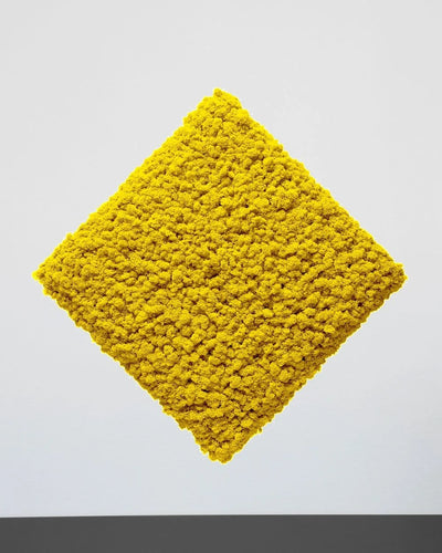 Mosspanel kvadrat i äkta renlav i Äpplegrön med kvadratisk form – 50 × 50 cm