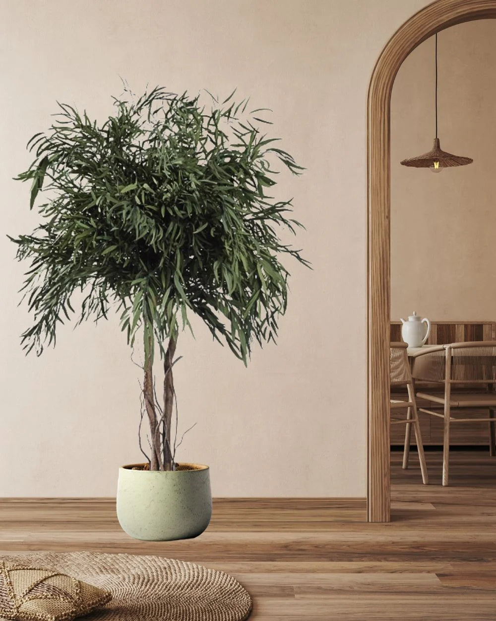 Konserverat eukalyptusträd Nicoli – Krona med storleksvarianter 130 cm, 180 cm och 240 cm