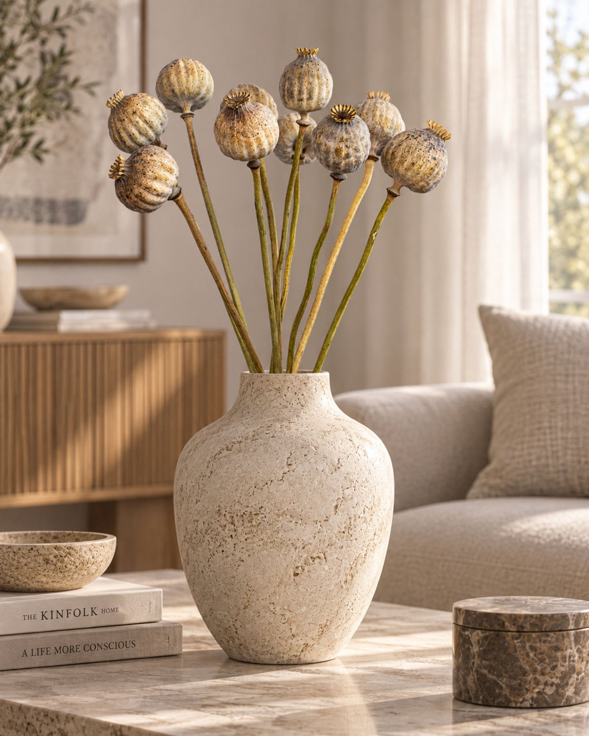 Dried Giant Poppy Pods, 10-Pack