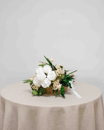 Ivory bukett – handgjord brudbukett från Forever Flora