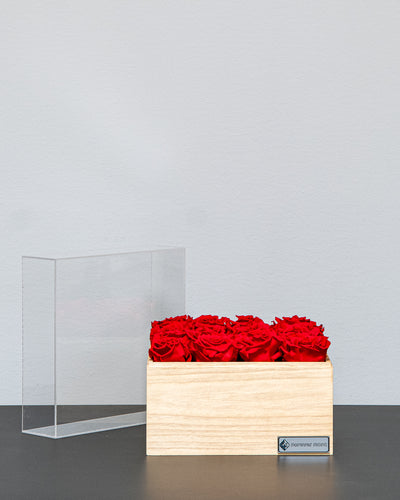 Evighetsros Box i Trä – Stor Rosbox