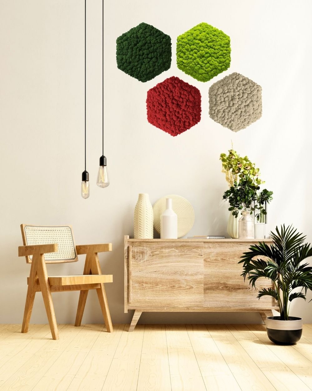 Sammalpaneeli Kuusikulmio