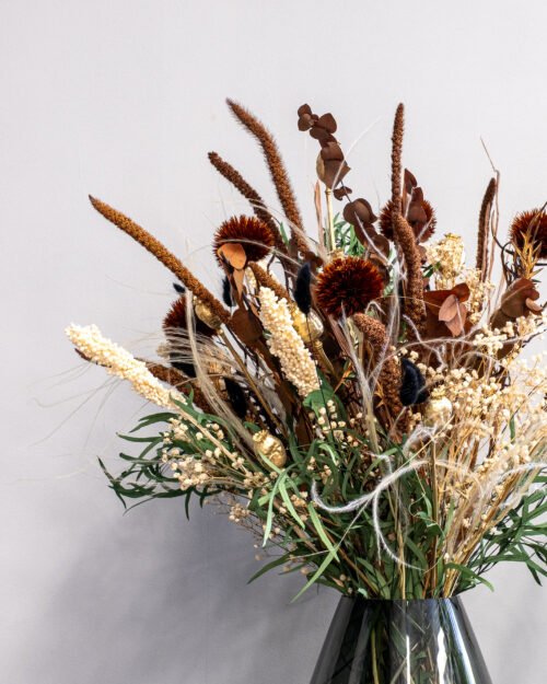 Alternative view of Merikimppu – Luonnon inspiroima kuivakukkakimppu pehmeissä sävyissä