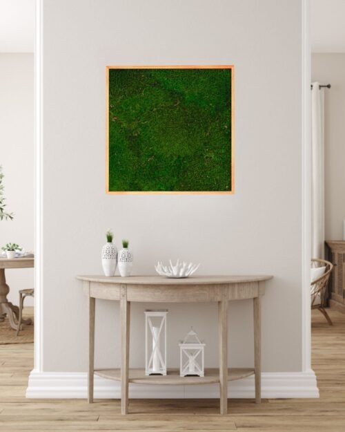 Upea Neliönmuotoinen sammaltaulu – aito ja tasainen sammal 5 Forever Flora Fi